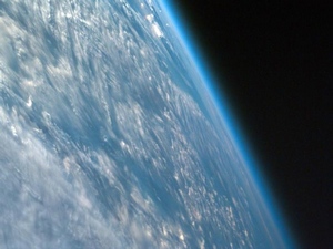 La fine couche de l'atmosphère terrestre